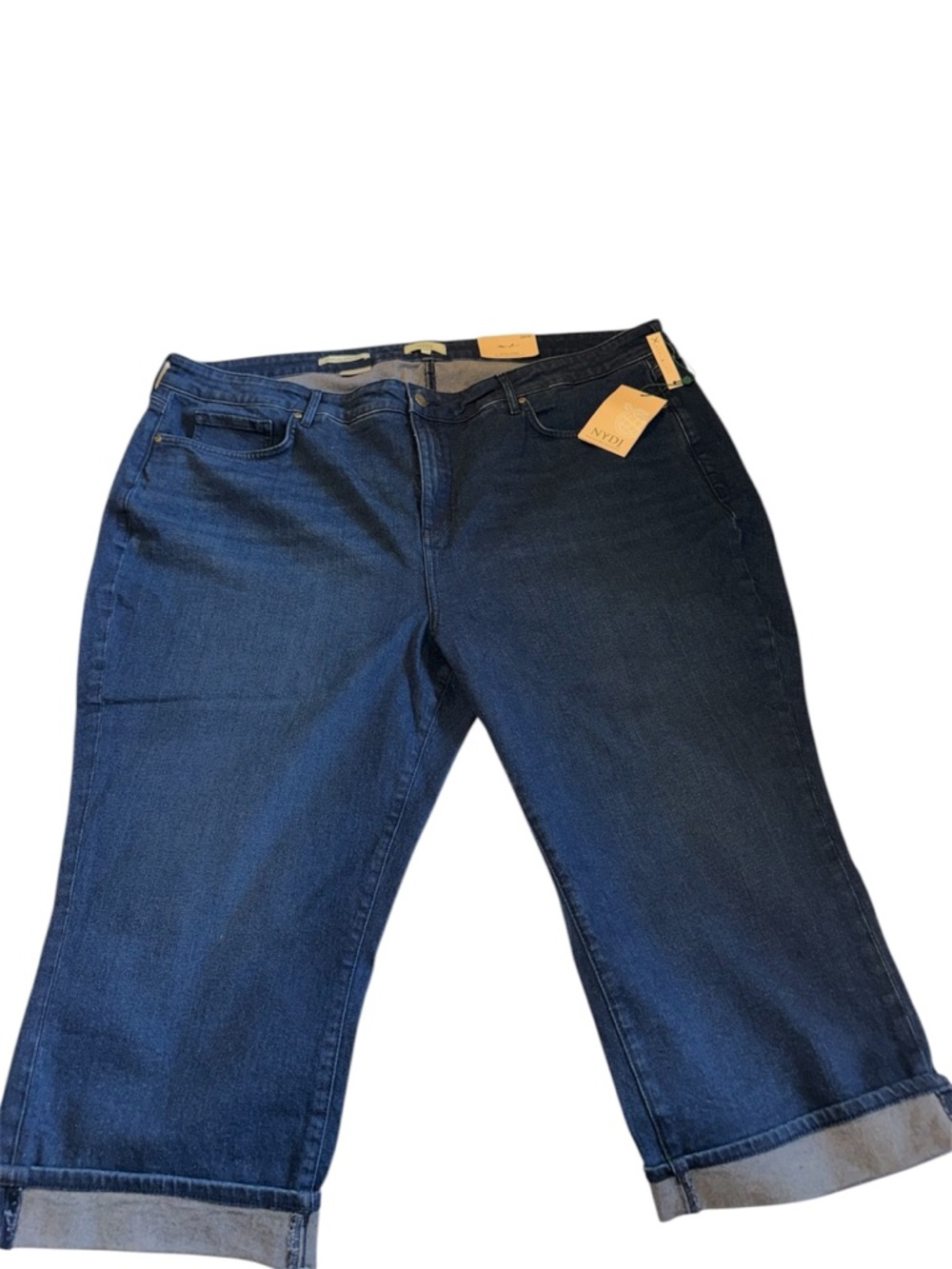 NYDJ Dark Blue Boyfriend Crop Jeans
